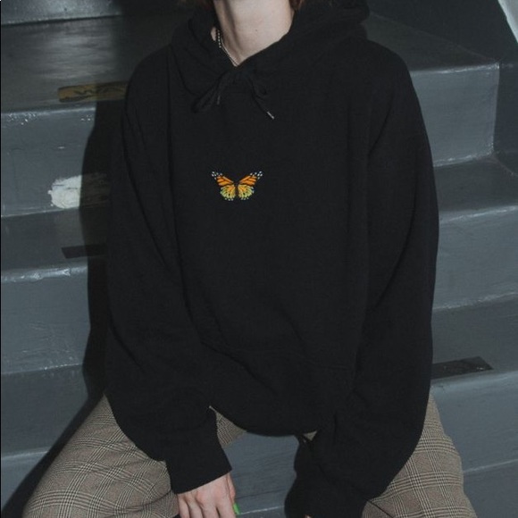 Brandy Melville Tops - christy butterfly hoodie *BRAND NEW && RARE*